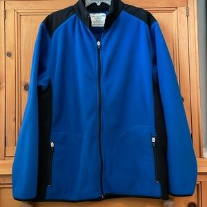 Classic Old Navy men’s fleece/nylon full front zip jacket, size Large